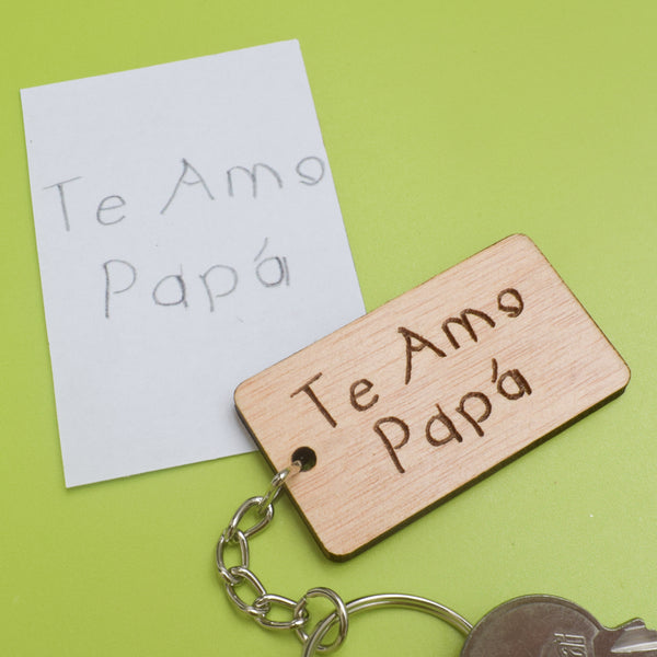 Llavero personalizado siempre contigo papá